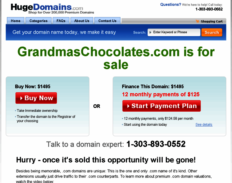 Grandmaschocolates.com thumbnail