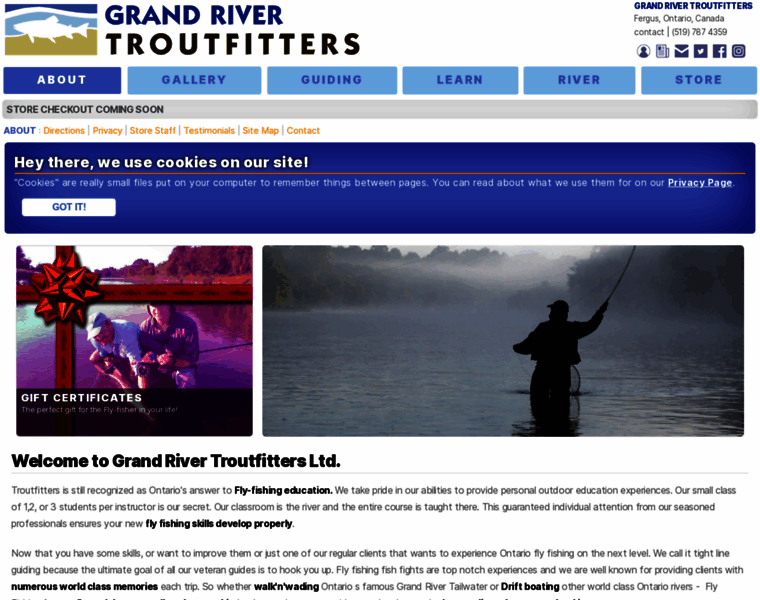 Grandrivertroutfitters.com thumbnail