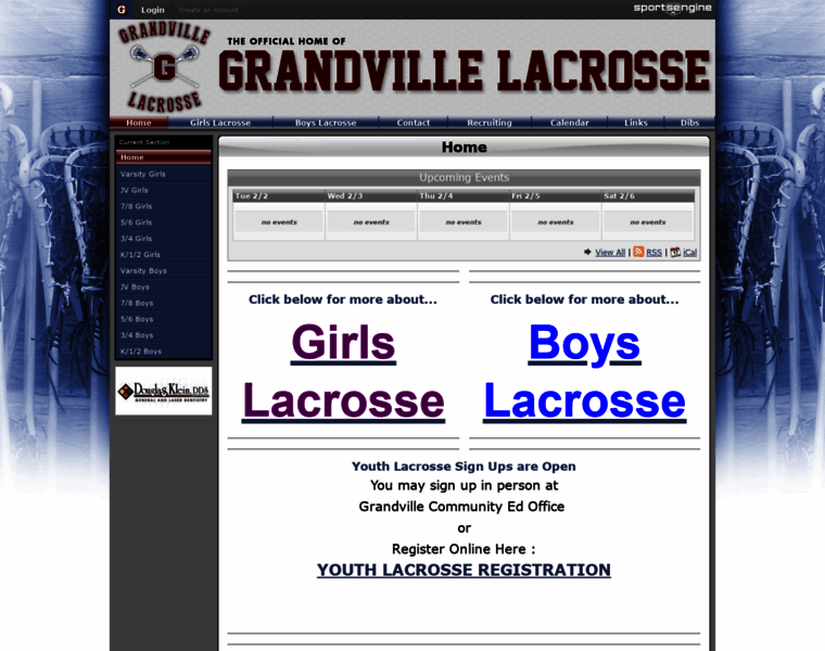 Grandvillelacrosse.com thumbnail