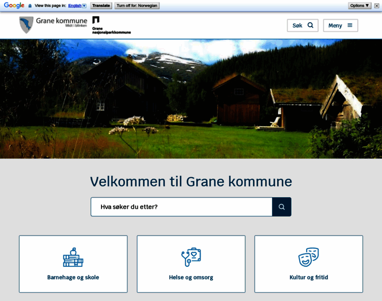 Grane.kommune.no thumbnail