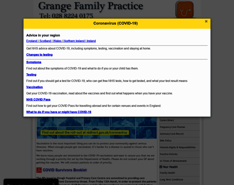Grangefamilypractice.com thumbnail