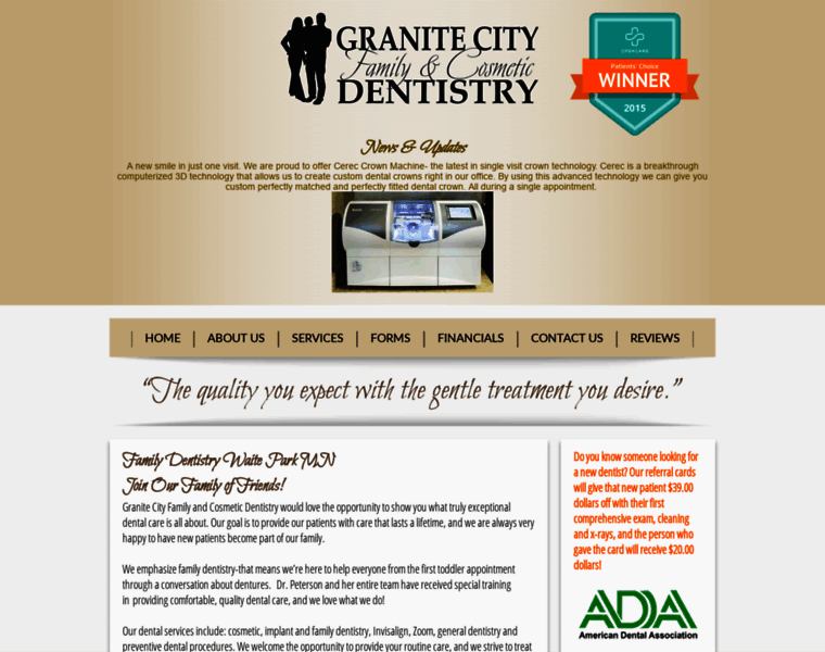 Granitecitydentistry.com thumbnail