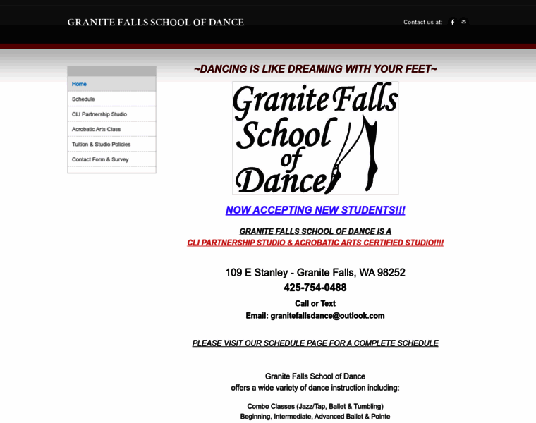 Granitefallsschoolofdance.com thumbnail