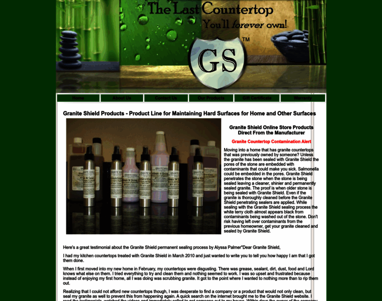 Graniteshieldproducts.com thumbnail