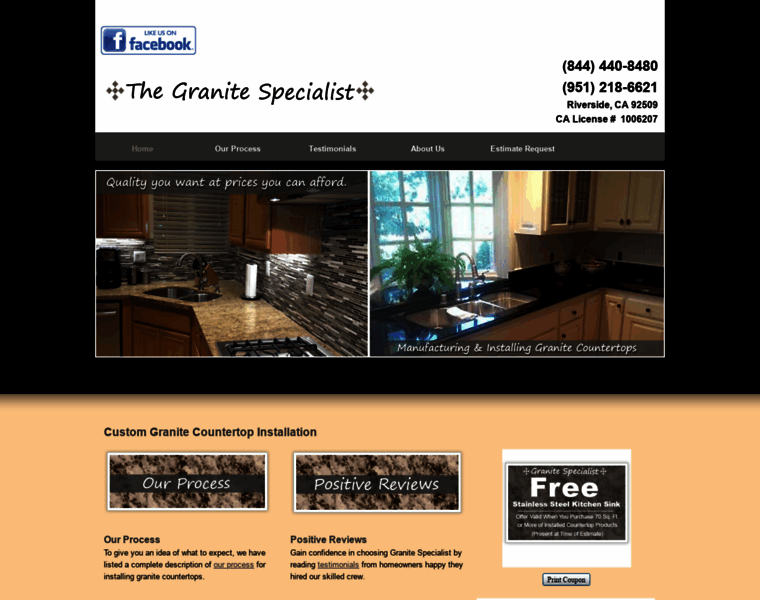 Granitespecialistca.com thumbnail