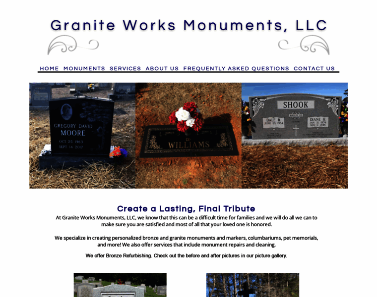 Graniteworksmonuments.com thumbnail