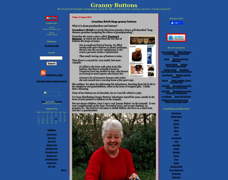 Grannybuttons.com thumbnail