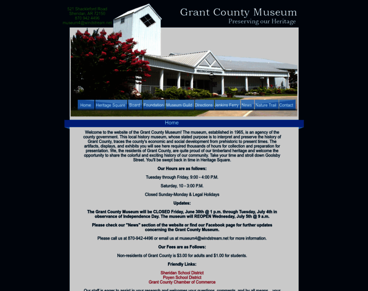 Grantcountymuseumar.com thumbnail Grantcountymuseumar.com thumbnail