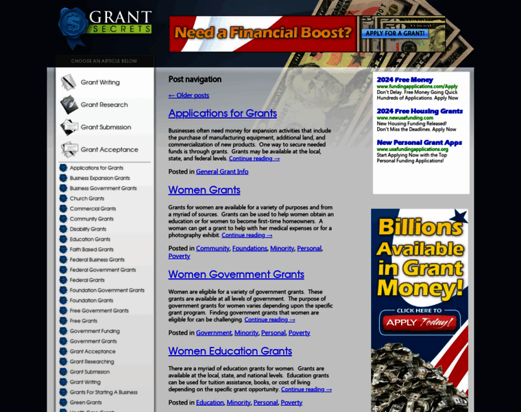 Grantsecrets.com thumbnail