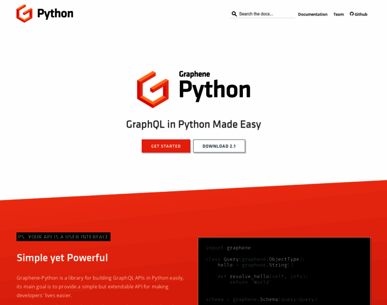 Graphene-python.org thumbnail