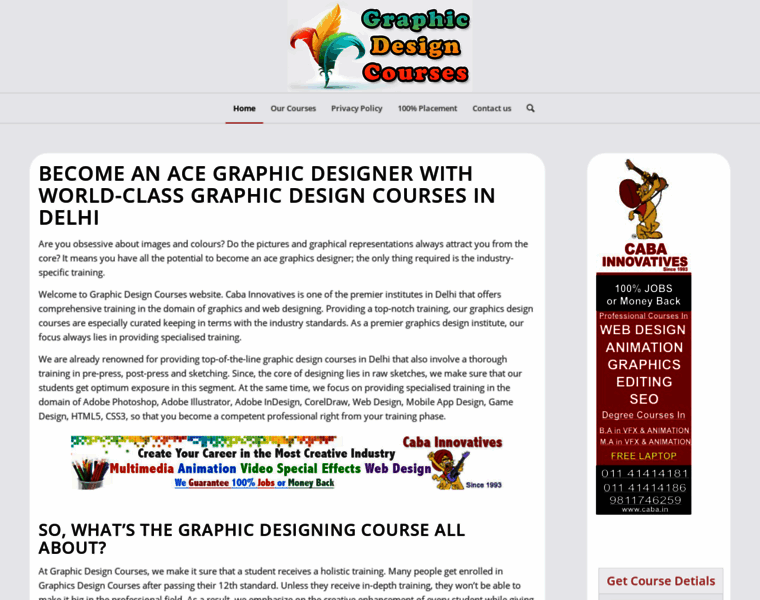 Graphicdesigncourses.in thumbnail