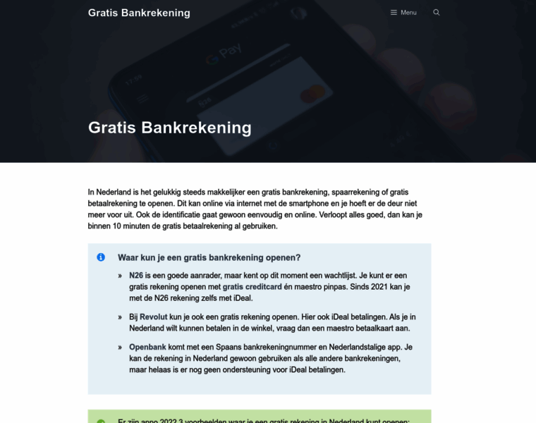 Gratisbankrekening.com thumbnail