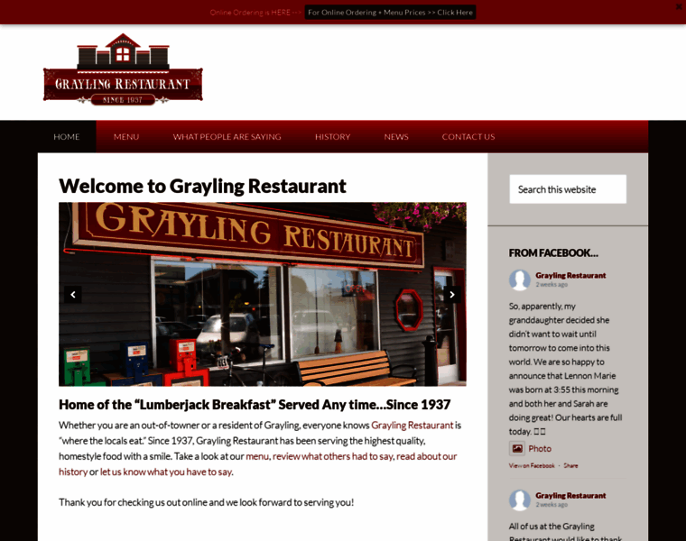 Graylingrestaurant.com thumbnail