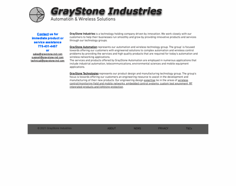 Graystone-ind.com thumbnail