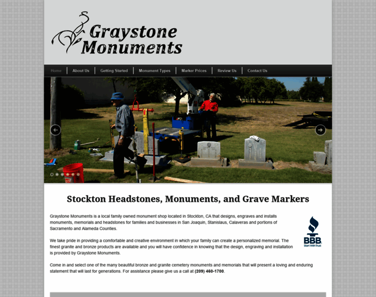 Graystonemonuments.com thumbnail