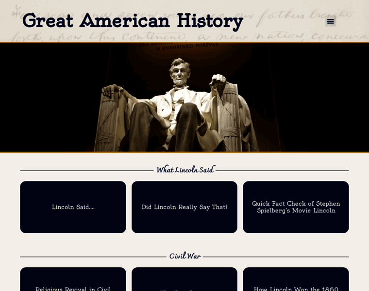 Greatamericanhistory.net thumbnail