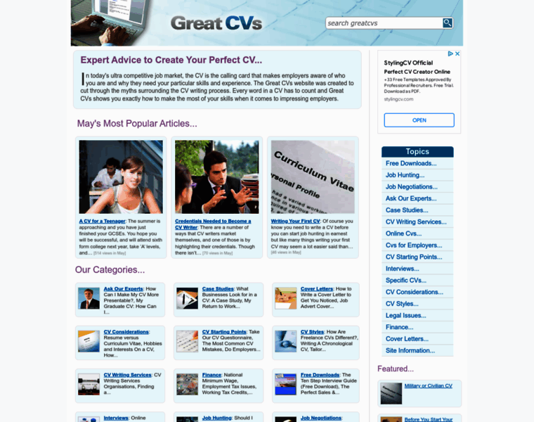 Greatcvs.co.uk thumbnail