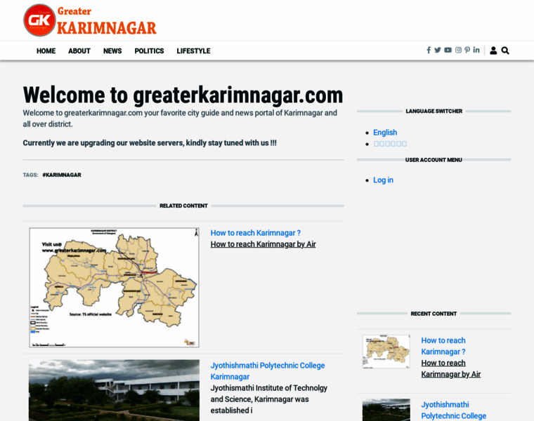 Greaterkarimnagar.com thumbnail