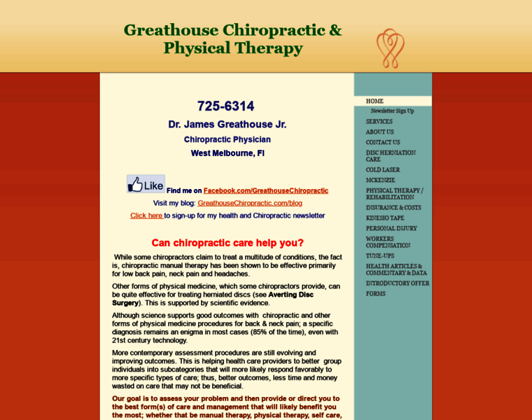 Greathousechiropractic.com thumbnail