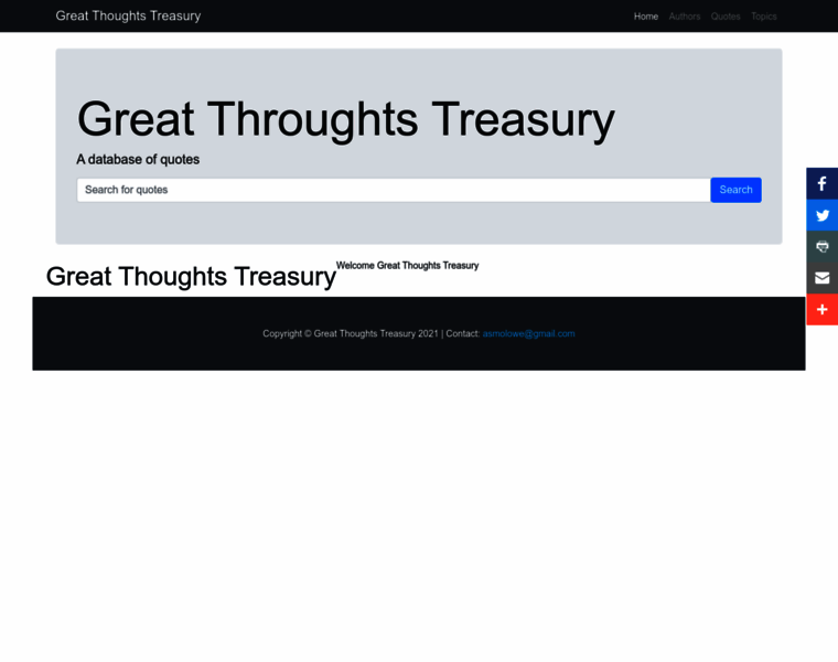 Greatthoughtstreasury.com thumbnail