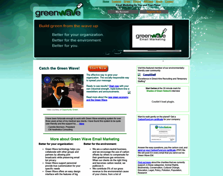 Green-wave-email.com thumbnail