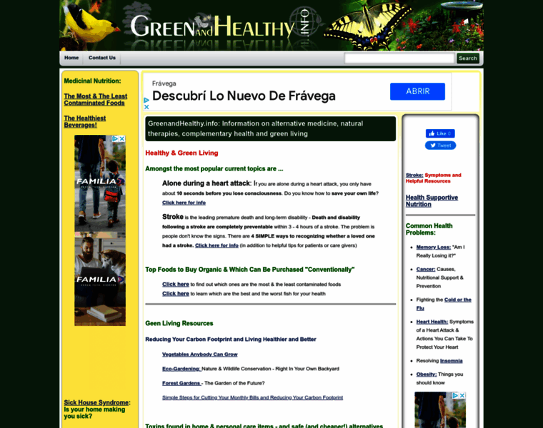 Greenandhealthy.info thumbnail