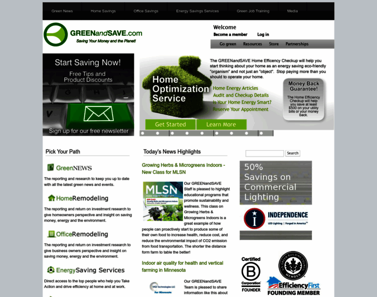 Greenandsave.com thumbnail
