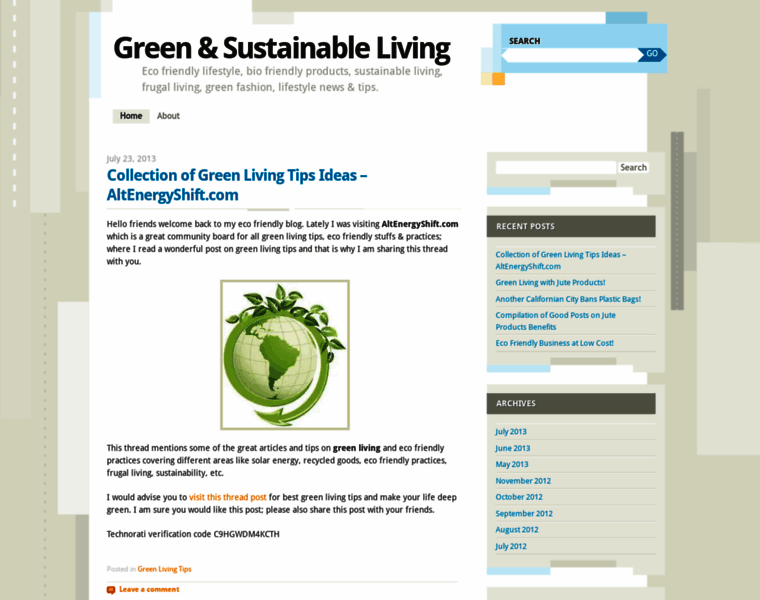 Greenandsustainable.wordpress.com thumbnail