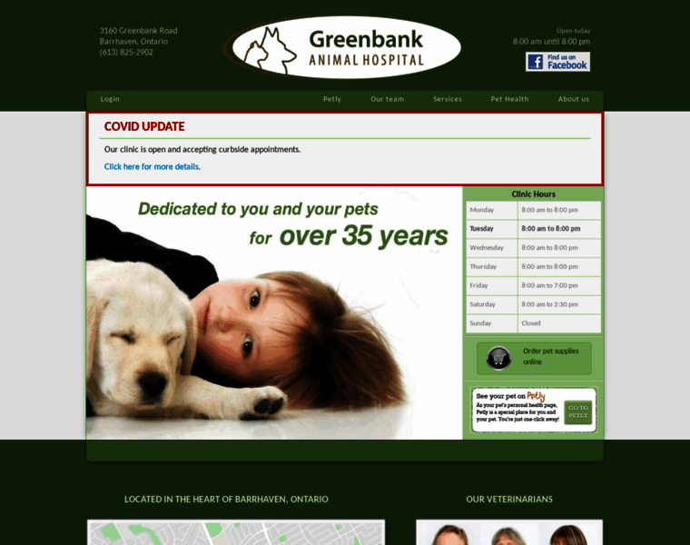 Greenbankanimalhosp.com thumbnail