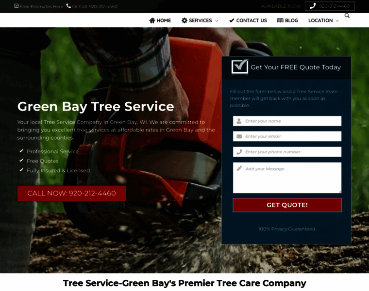 Greenbaytreecare.com thumbnail