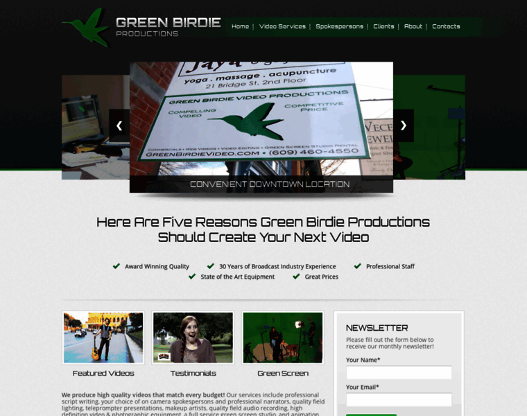 Greenbirdieproductions.com thumbnail