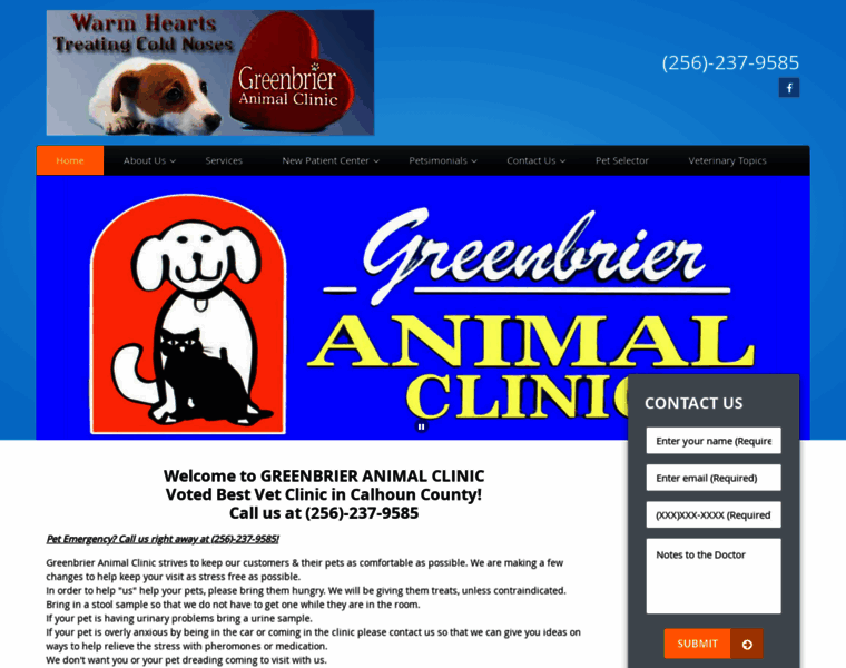 Greenbrieranimalclinic.net thumbnail