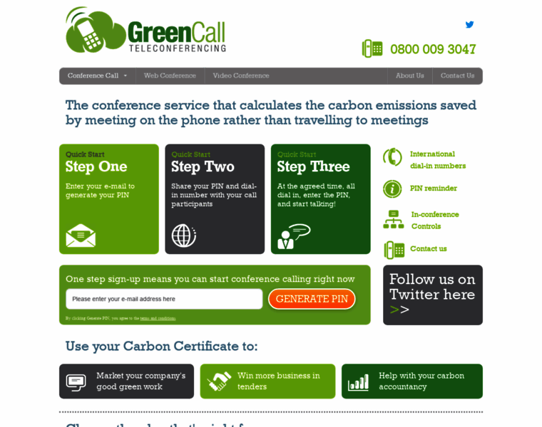 Greencall.org thumbnail