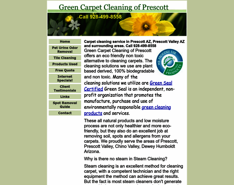 Greencarpetcleaningprescott.com thumbnail