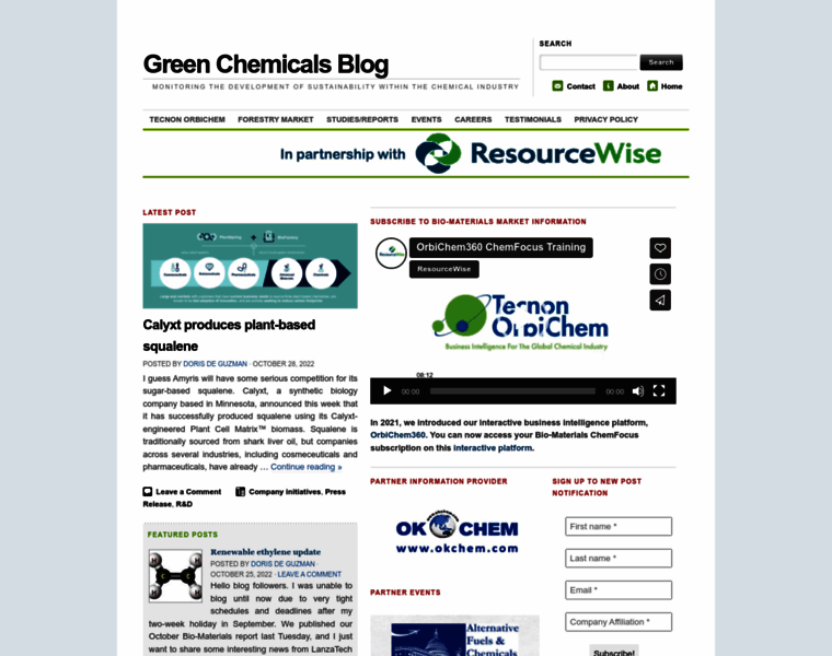 Greenchemicalsblog.com thumbnail