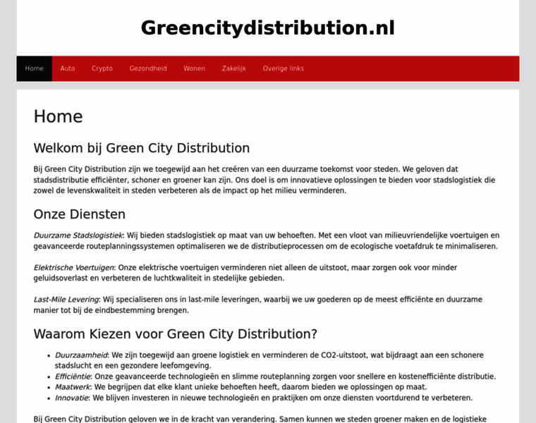 Greencitydistribution.nl thumbnail