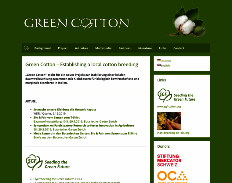 Greencotton.org thumbnail