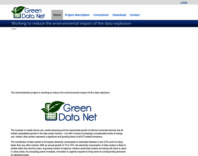 Greendatanet-project.eu thumbnail