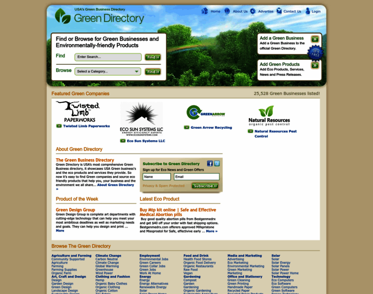 Greendirectory.com thumbnail