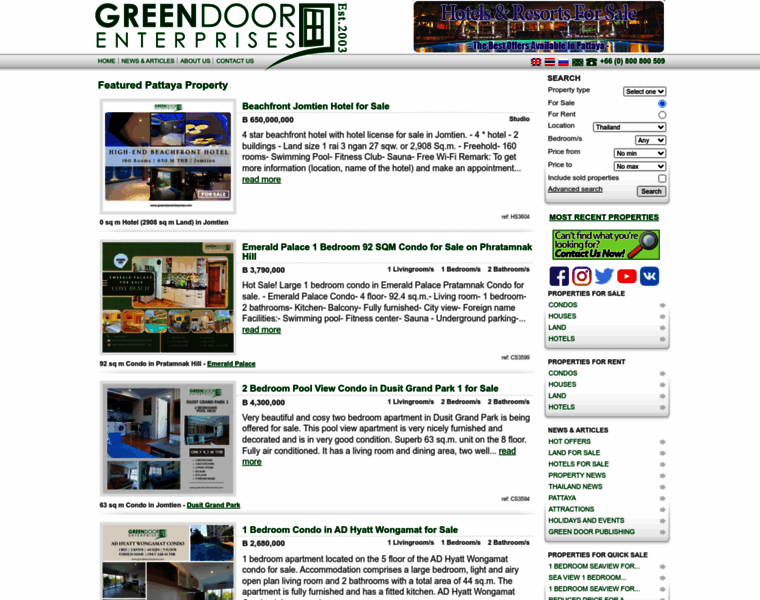 Greendoorenterprises.com thumbnail
