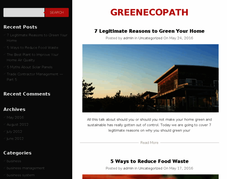 Greenecopath.com thumbnail