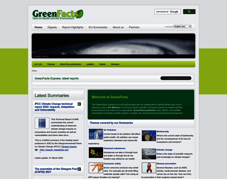 Greenfacts.org thumbnail