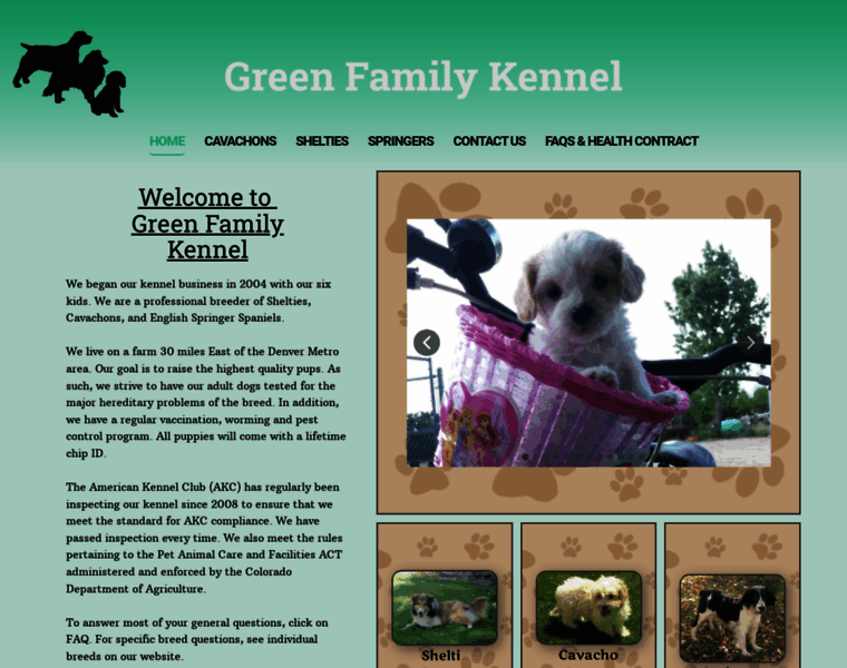 Greenfamilykennel.com thumbnail
