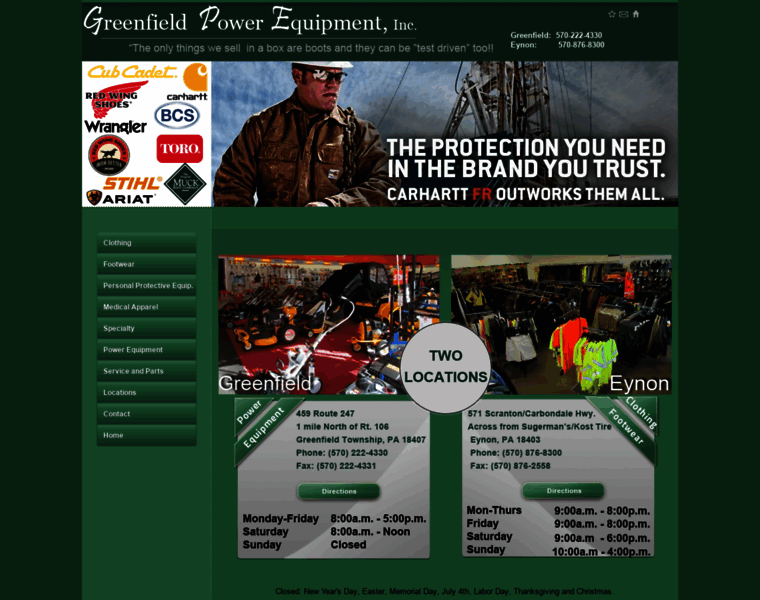 Greenfieldpowerequipment.com thumbnail