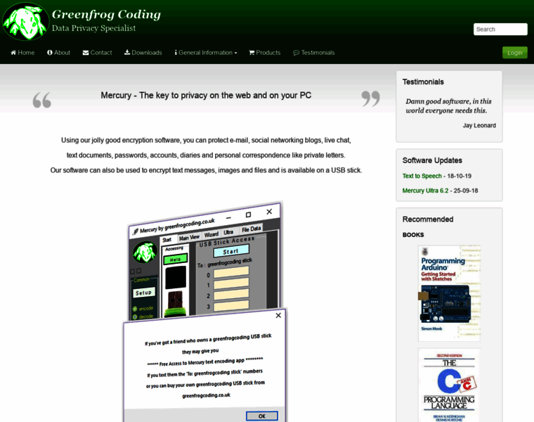 Greenfrogcoding.com thumbnail