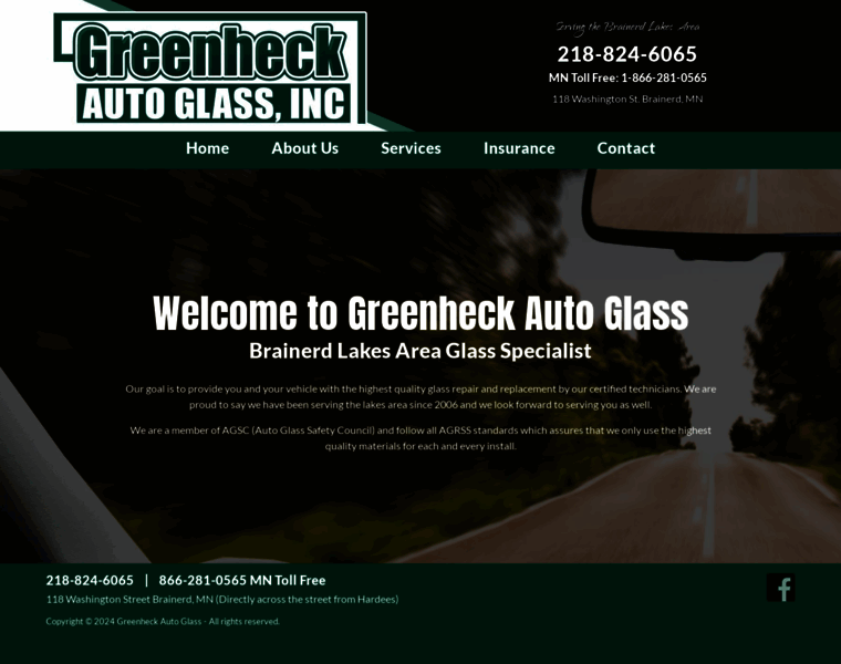 Greenheckautoglass.com thumbnail