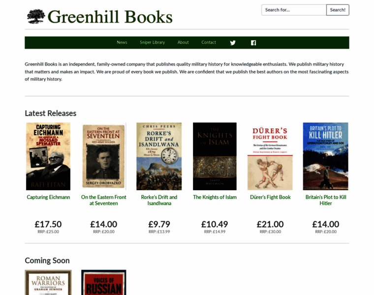 Greenhillbooks.com thumbnail