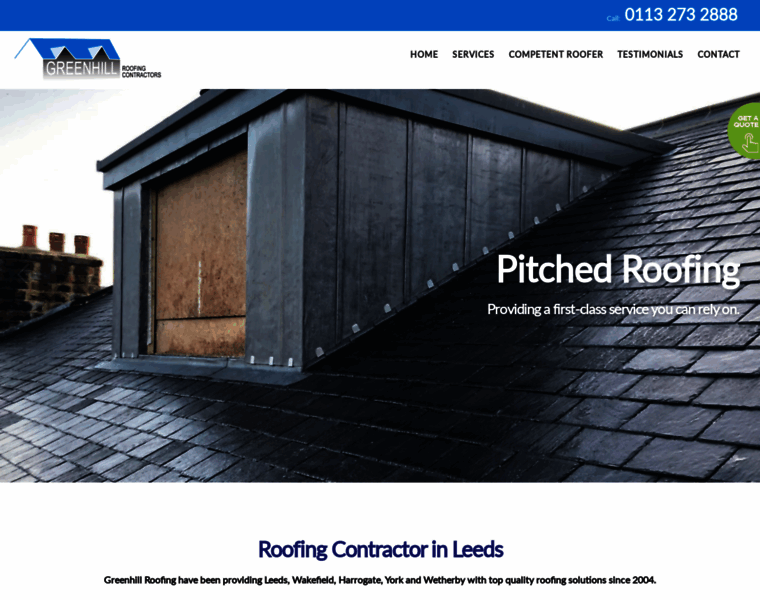 Greenhillroofing.co.uk thumbnail