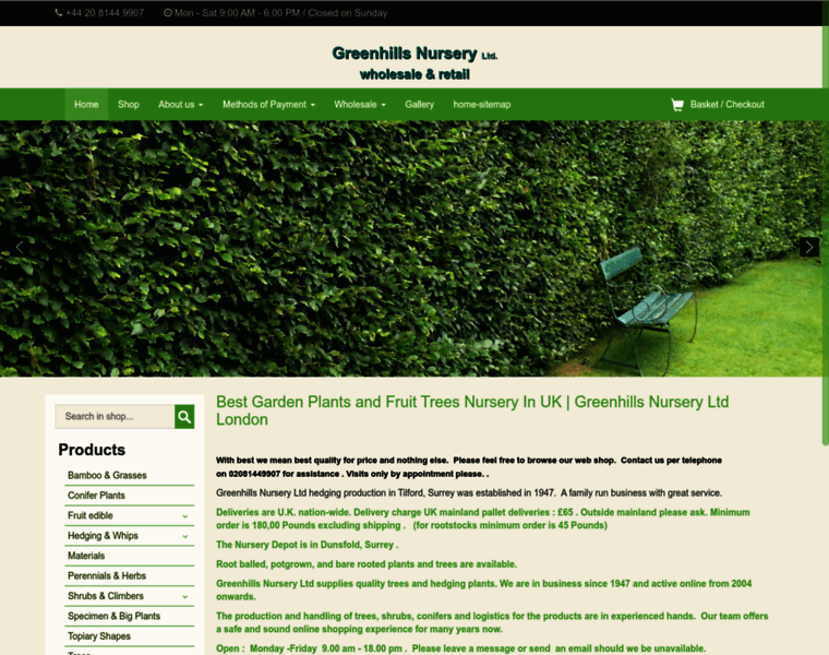 Greenhills-nursery.co.uk thumbnail