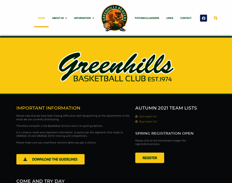 Greenhillsbasketball.com.au thumbnail